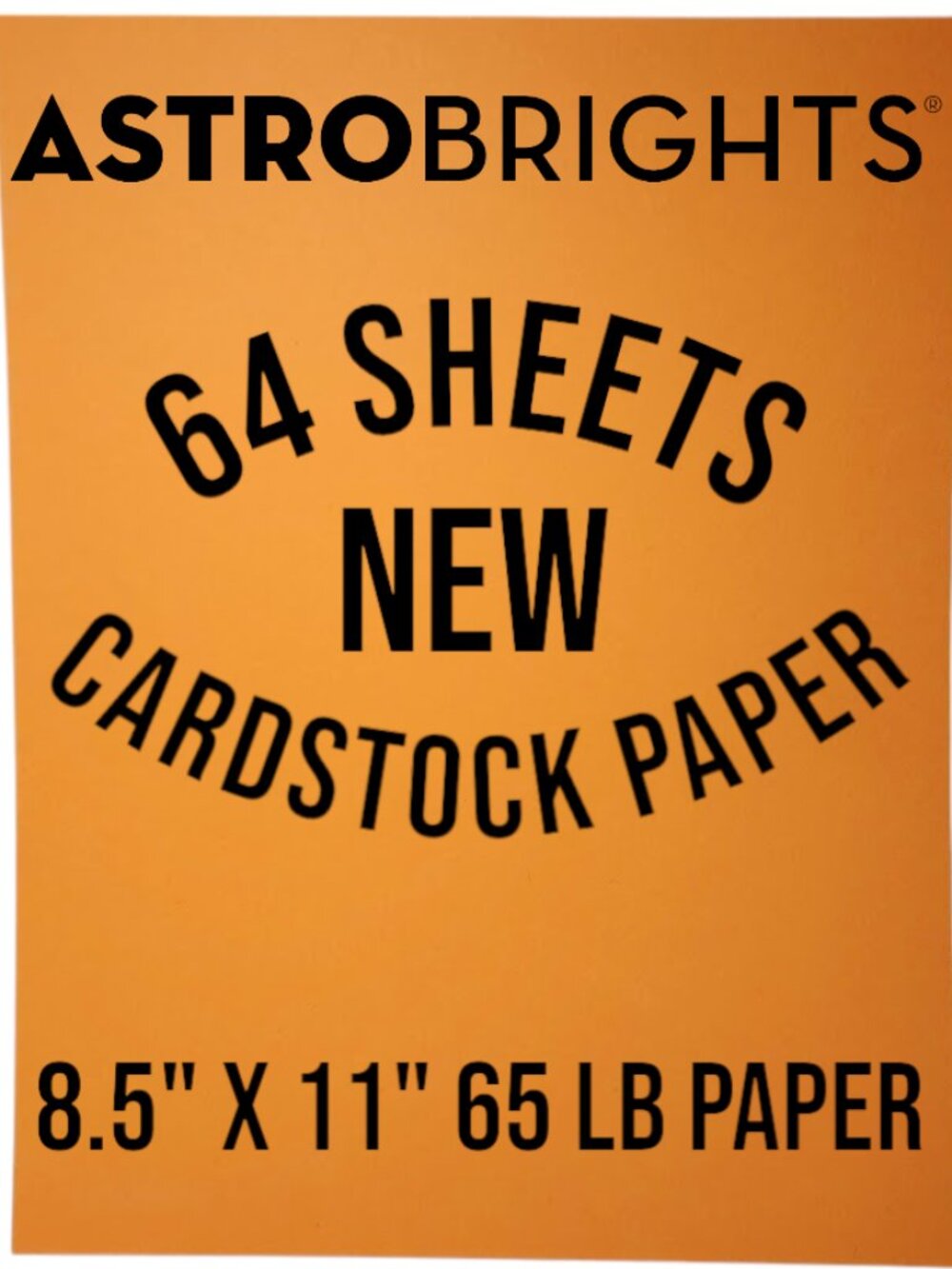 64 Pages Sheets Orange Cardstock Paper AstroBrights Invitation Cards Scrapbooks